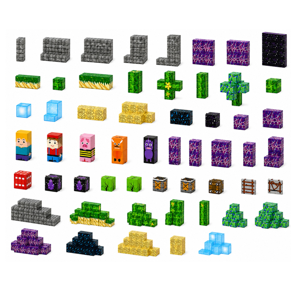 eng_pl_Magnetic-Blocks-Pixels-Cubes-Cubes-Square-World-100-pcs-32074_4 Magnetske kocke Pixels – set od 100 kom