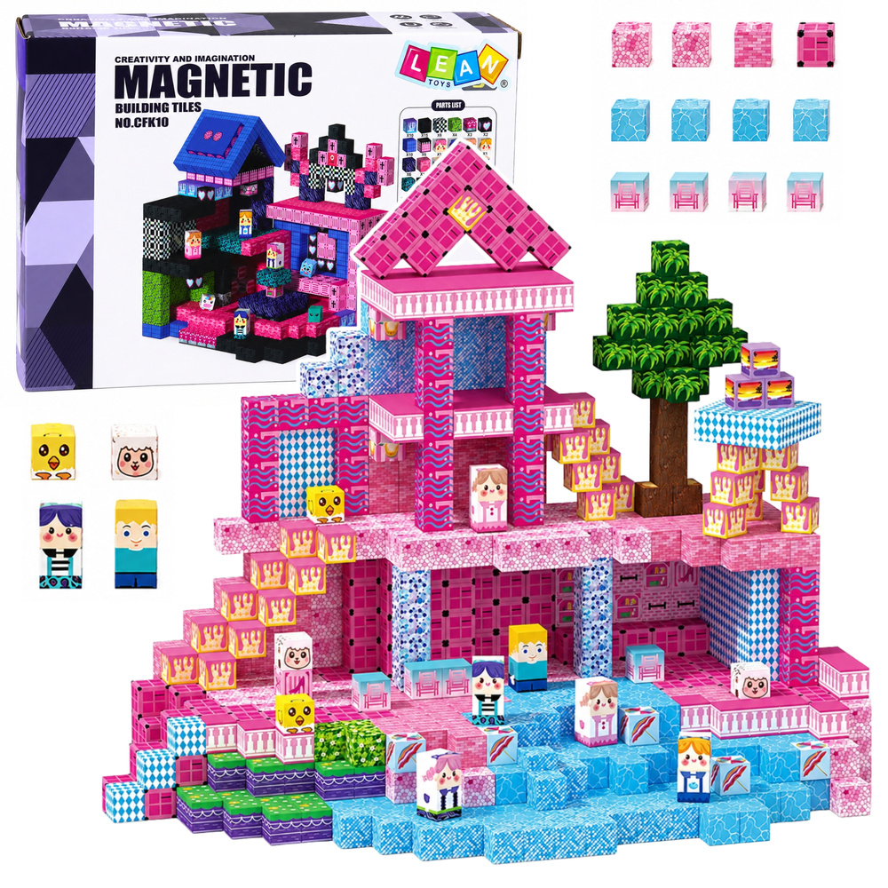 eng_pl_Magnetic-Blocks-Pixels-Cubes-Dice-Pixel-World-Pink-100-pcs-32073_1 Magnetske kocke Pixels – ružičaste, 100 kom