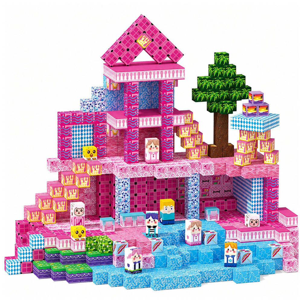 eng_pl_Magnetic-Blocks-Pixels-Cubes-Dice-Pixel-World-Pink-100-pcs-32073_2 Magnetske kocke Pixels – ružičaste, 100 kom