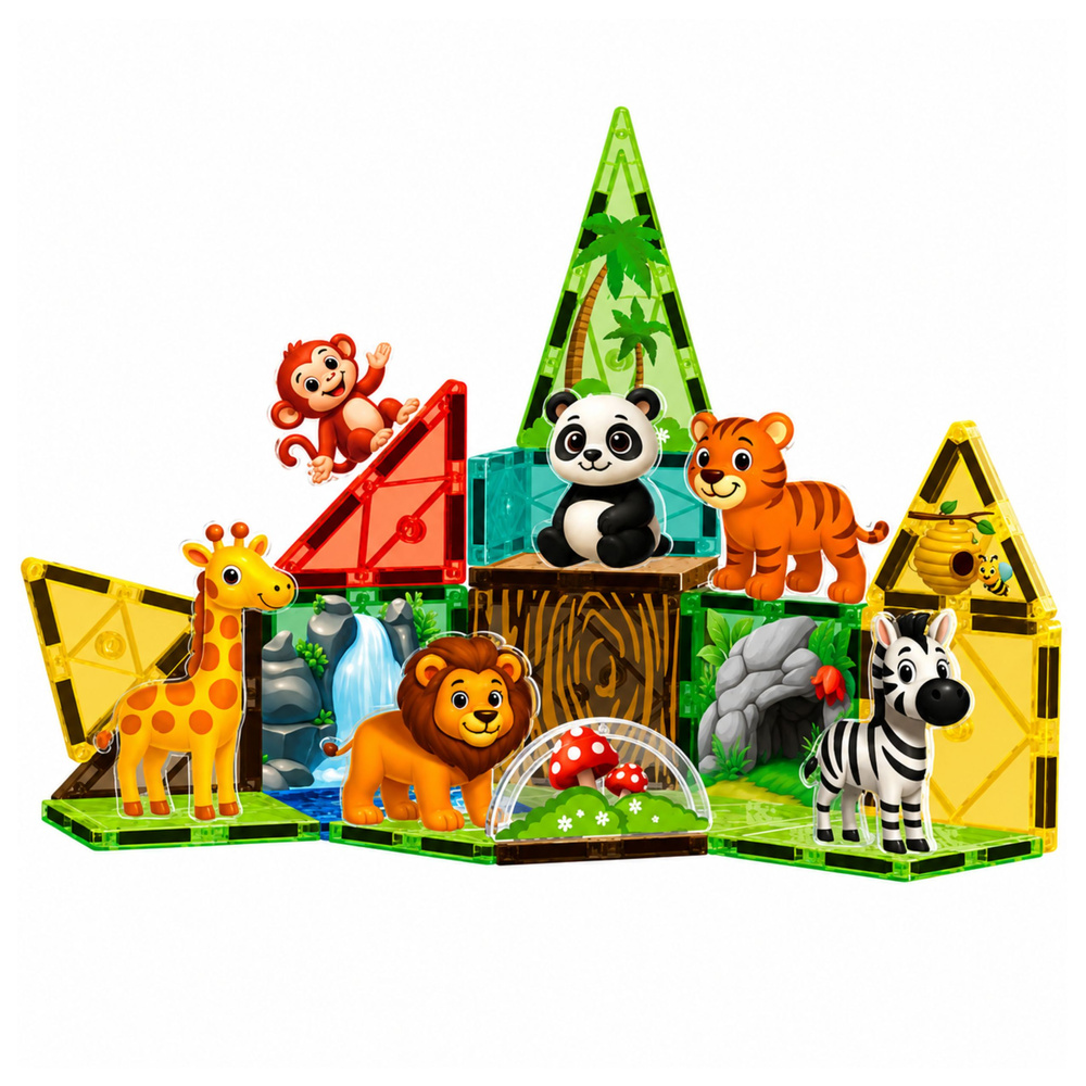 eng_pl_Magnetic-Construction-Blocks-Wild-Animals-Jungle-ZOO-27-pcs-32049_2 Magnetski građevni blokovi – domaće životinje s farme 54 kom