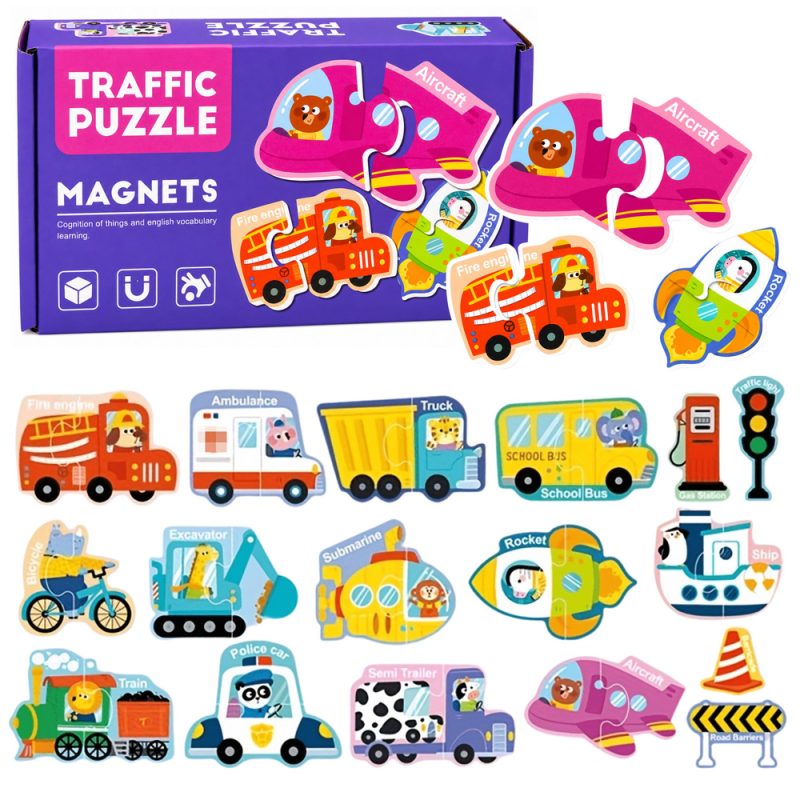 eng_pl_Magnetic-Puzzle-Vehicles-Learning-Means-of-Transport-Set-30-pcs-32023_1 Set magnetskih puzzli s vozilima za učenje o prijevoznim sredstvima – 30 dijelova