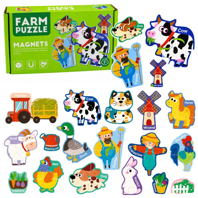 eng_pl_Magnetic-Puzzles-Pets-Farm-Fridge-Magnets-Boards-30-pcs-32025_1 Magnetske puzzle s motivima kućnih ljubimaca i životinja s farme – set od 30 dijelova (za ploče i hladnjake)