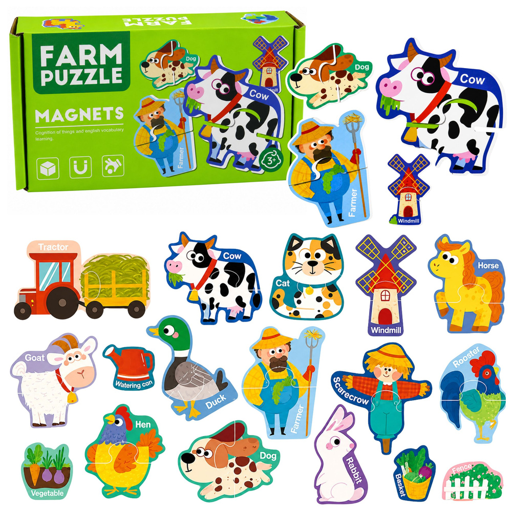eng_pl_Magnetic-Puzzles-Pets-Farm-Fridge-Magnets-Boards-30-pcs-32025_1 Magnetske puzzle s motivima kućnih ljubimaca i životinja s farme – set od 30 dijelova (za ploče i hladnjake)