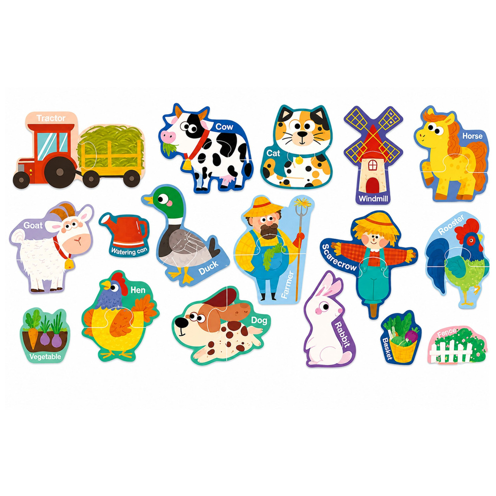 eng_pl_Magnetic-Puzzles-Pets-Farm-Fridge-Magnets-Boards-30-pcs-32025_3 Magnetske puzzle s motivima kućnih ljubimaca i životinja s farme – set od 30 dijelova (za ploče i hladnjake)
