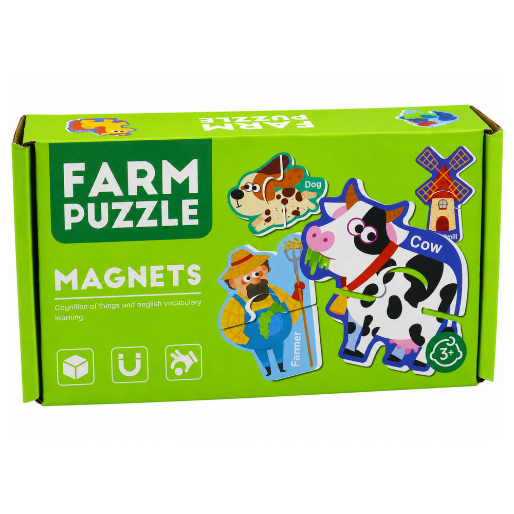 eng_pl_Magnetic-Puzzles-Pets-Farm-Fridge-Magnets-Boards-30-pcs-32025_5 Magnetske puzzle s motivima kućnih ljubimaca i životinja s farme – set od 30 dijelova (za ploče i hladnjake)