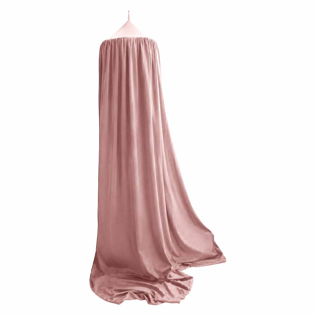 Baby-canopy-over-crib-curtain-tent-tipi-hanging-light-pink-188673 Viseći roza šator/baldahin za dječji krevetić (tipi stil)