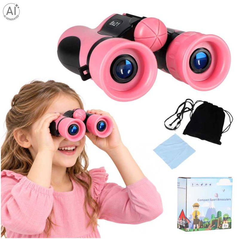Dječji dalekozor za promatranje ptica 8x21 mm HD, roza