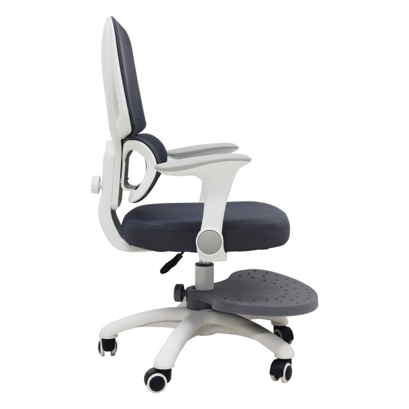 Children-s-desk-chair-ergonomic-swivel-adjustable-grey-191028 Ergonomska dječja stolica, okretna i podesiva, siva