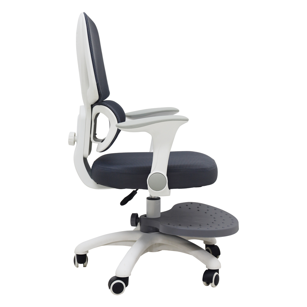 Children-s-desk-chair-ergonomic-swivel-adjustable-grey-191028 Ergonomska dječja stolica, okretna i podesiva, siva
