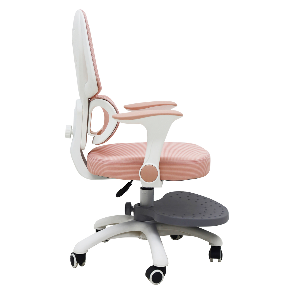 Children-s-desk-chair-ergonomic-swivel-adjustable-pink-191021 Ergonomska dječja stolica, okretna i podesiva, ružičasta