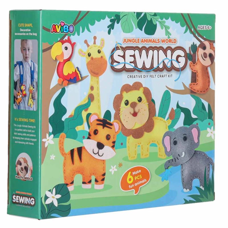 Set za vezenje sa životinjskim uzorcima, set od 6 komada