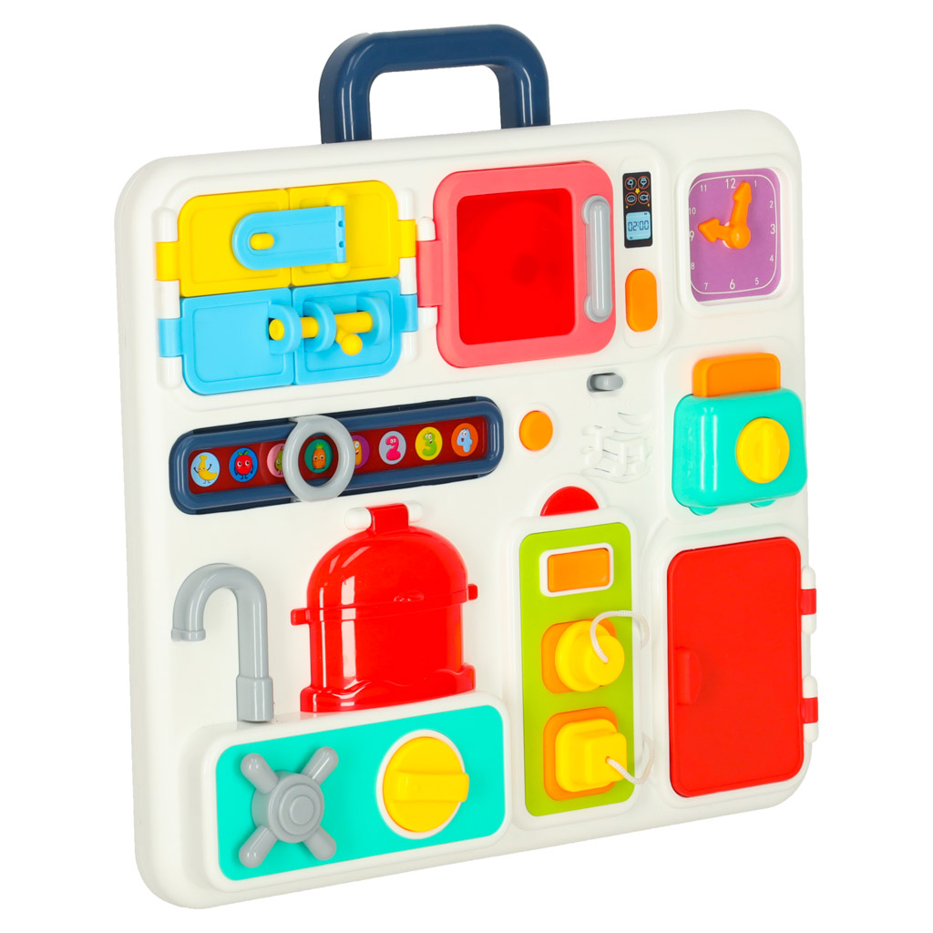 Sensory-manipulation-board-montessori-kitchen-clock-light-sound-171298 Montessori senzorička ploča za manipulaciju – kuhinja, sat, svjetlo i zvuk