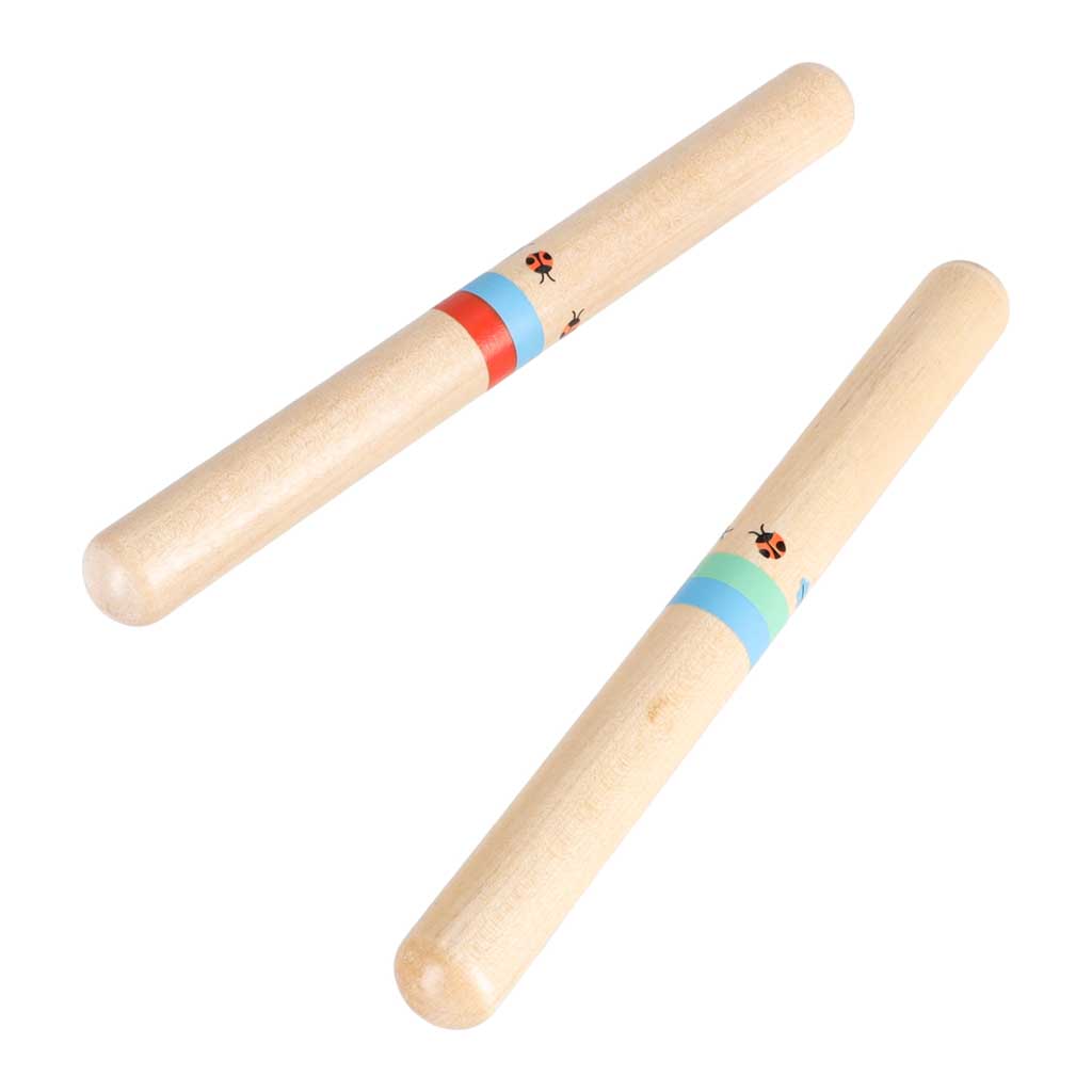 Drveni glazbeni instrumenti za djecu: triangl, palice, usna harmonika, glazbeni ribež
