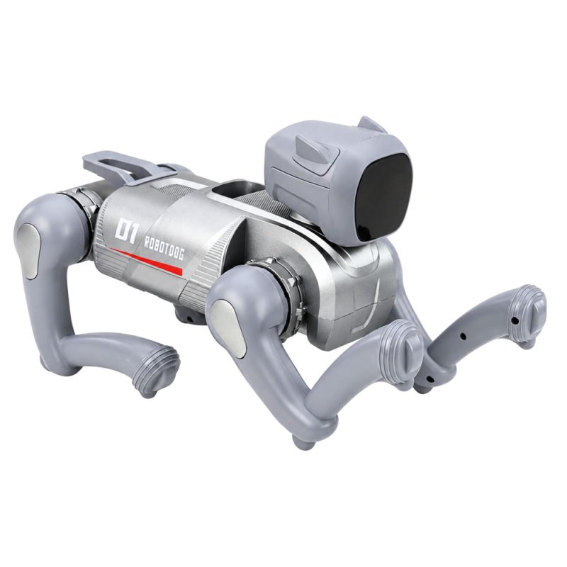 eng_pl_AI-Robot-Dog-Remote-Controlled-RC-Bluetooth-App-Programmable-Silver-32783_4 AI robotski pas – daljinski upravljan (RC/Bluetooth/Aplikacija), programabilan, srebrni