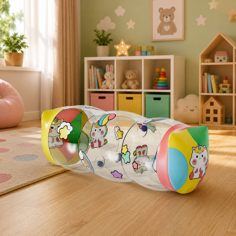 eng_pl_Inflatable-Crawling-Roller-for-Toddlers-Unicorns-48-x-20cm-30943_3 Valjak na napuhavanje za puzanje za malu djecu – Jednorozi, 48 x 20 cm