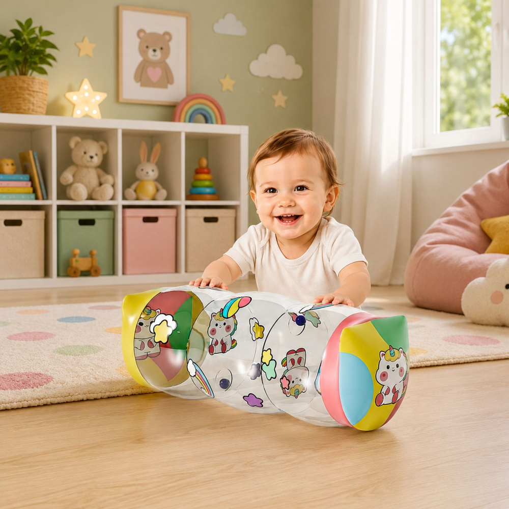 eng_pl_Inflatable-Crawling-Roller-for-Toddlers-Unicorns-48-x-20cm-30943_4 Valjak na napuhavanje za puzanje za malu djecu – Jednorozi, 48 x 20 cm