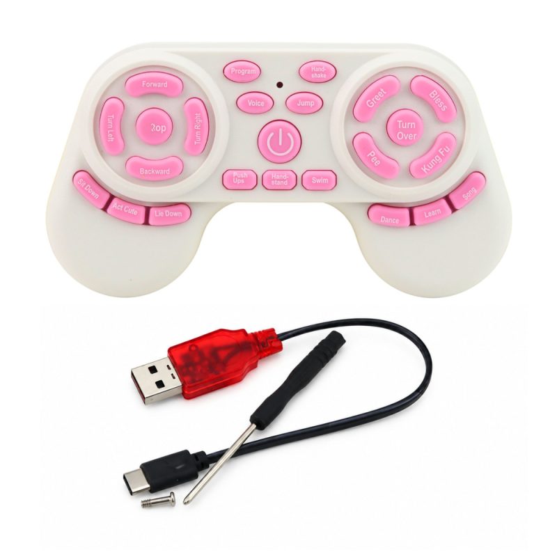 eng_pl_Pink-AI-Robot-Dog-Remote-Controlled-RC-Bluetooth-App-Programmable-32782_5 AI robotski pas – daljinski upravljan (RC/Bluetooth/Aplikacija), programabilan, roza