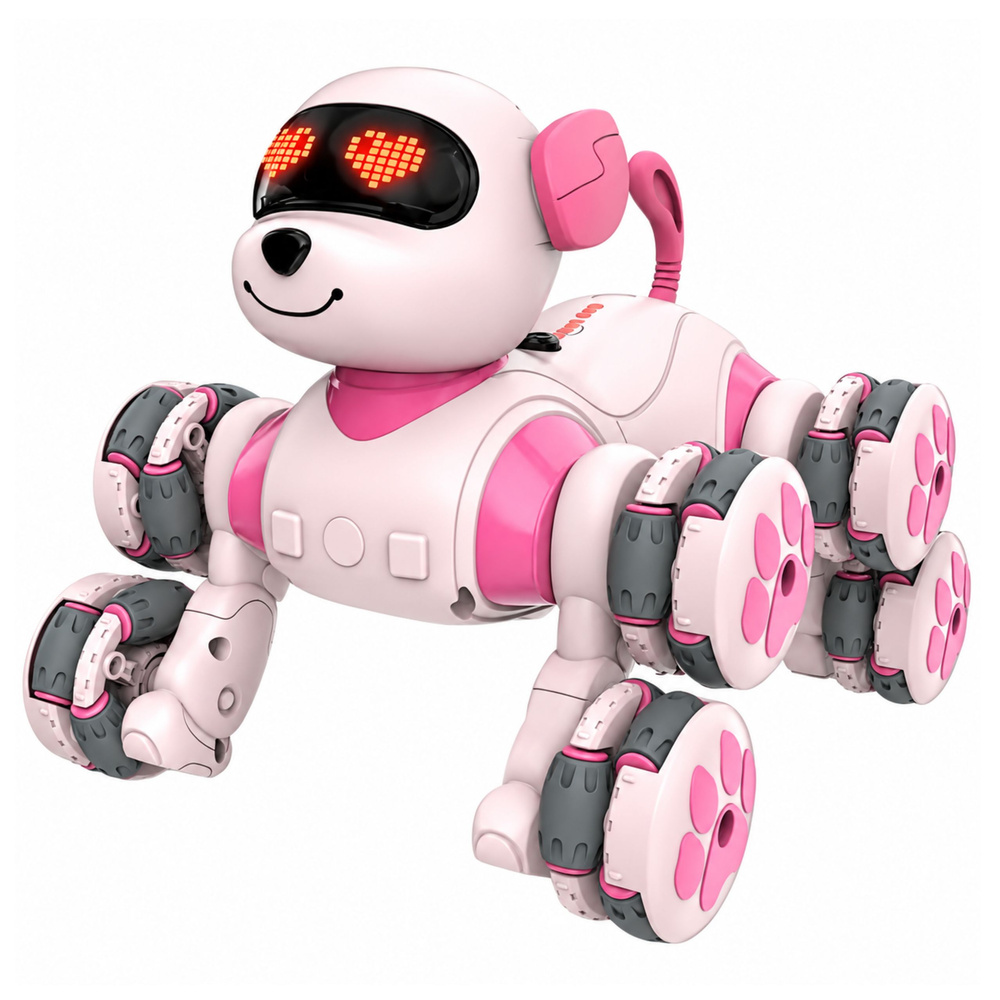 eng_pl_Remote-Controlled-RC-Robot-Dog-8-Wheels-360-Drifts-Stunts-Pink-32780_2 Robot-pas na daljinsko upravljanje – 8 kotača, driftanje od 360° i akrobacije – roza