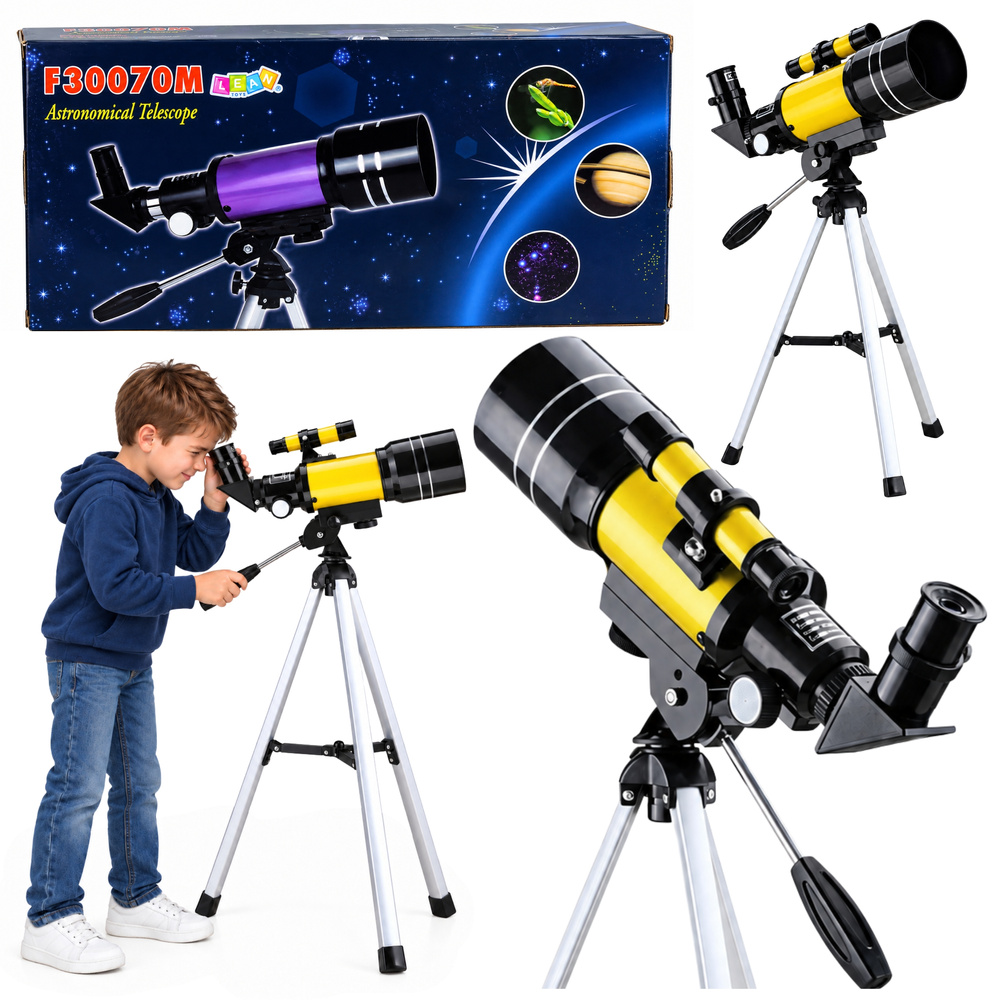 eng_pl_Yellow-Astronomical-Telescope-for-Children-with-Tripod-150x-Magnification-32786_1 Žuti astronomski teleskop za djecu sa stativom – povećanje 150x