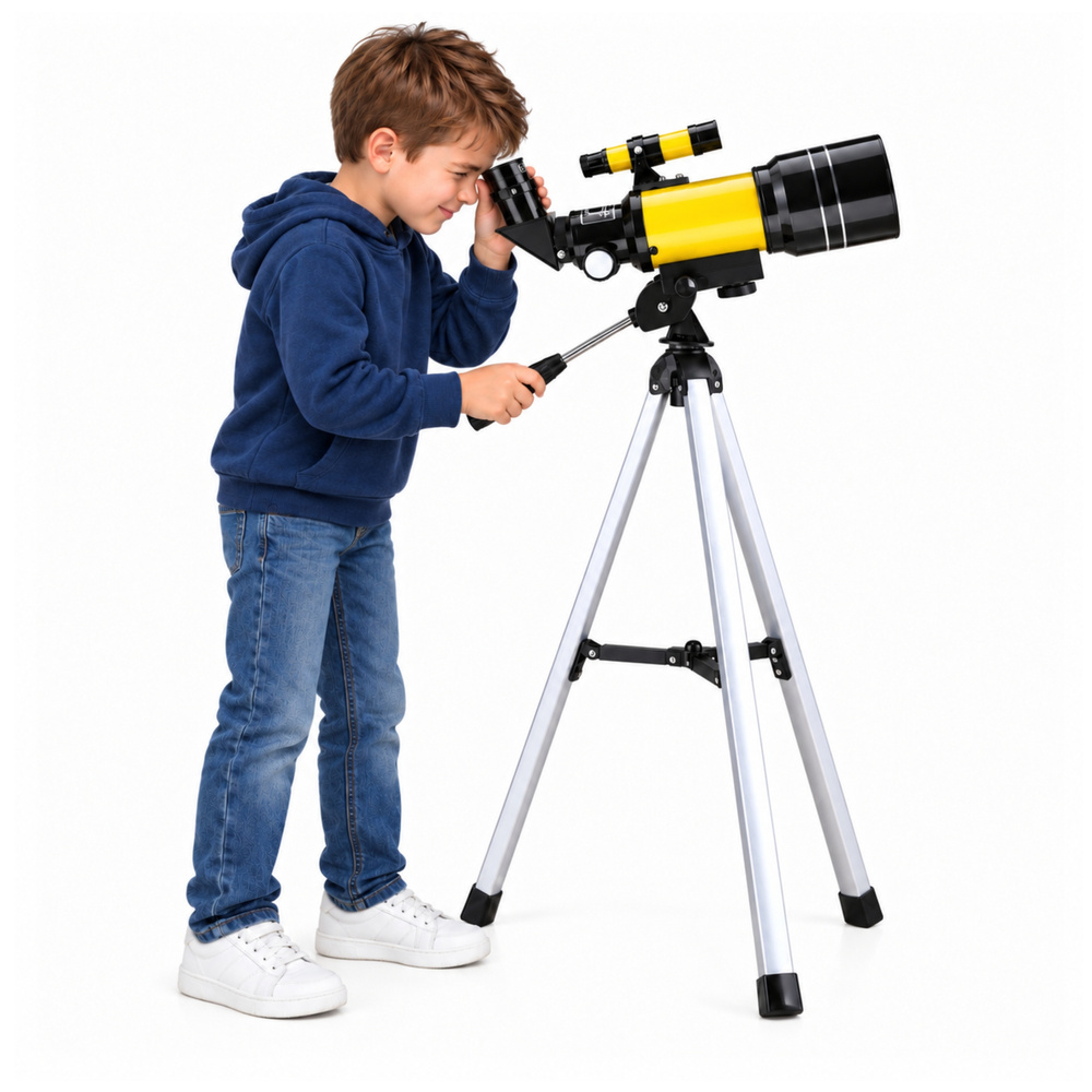 eng_pl_Yellow-Astronomical-Telescope-for-Children-with-Tripod-150x-Magnification-32786_4 Žuti astronomski teleskop za djecu sa stativom – povećanje 150x