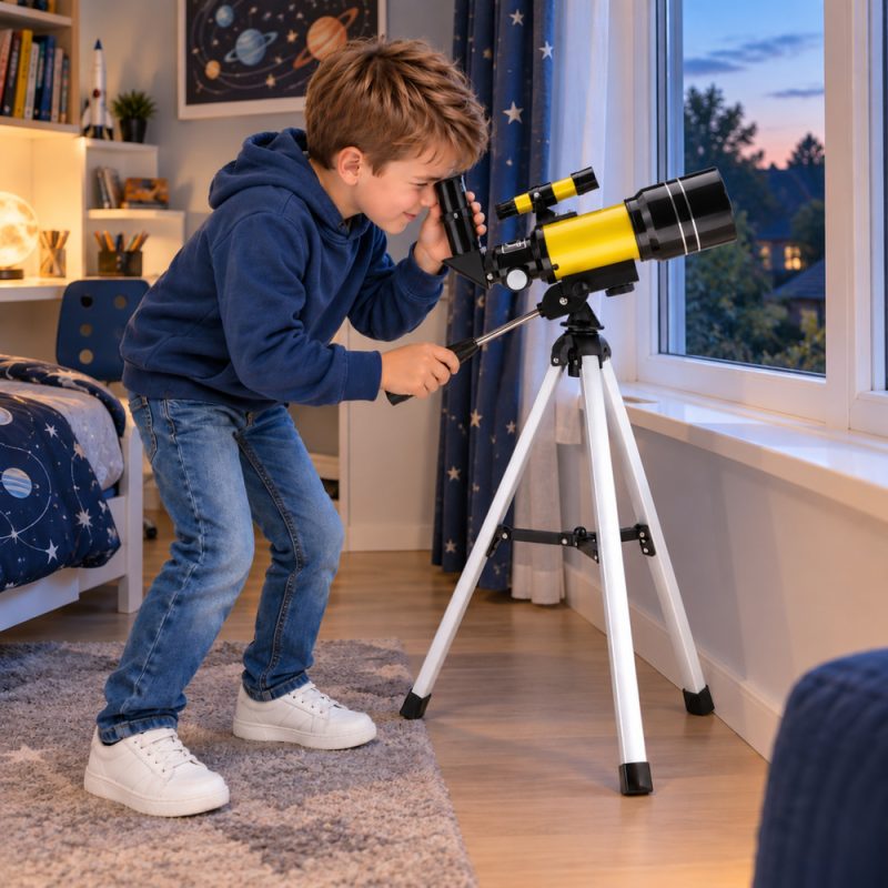 eng_pl_Yellow-Astronomical-Telescope-for-Children-with-Tripod-150x-Magnification-32786_7 Žuti astronomski teleskop za djecu sa stativom – povećanje 150x