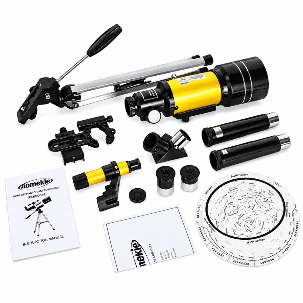 eng_pl_Yellow-Astronomical-Telescope-for-Children-with-Tripod-150x-Magnification-32786_8 Žuti astronomski teleskop za djecu sa stativom – povećanje 150x