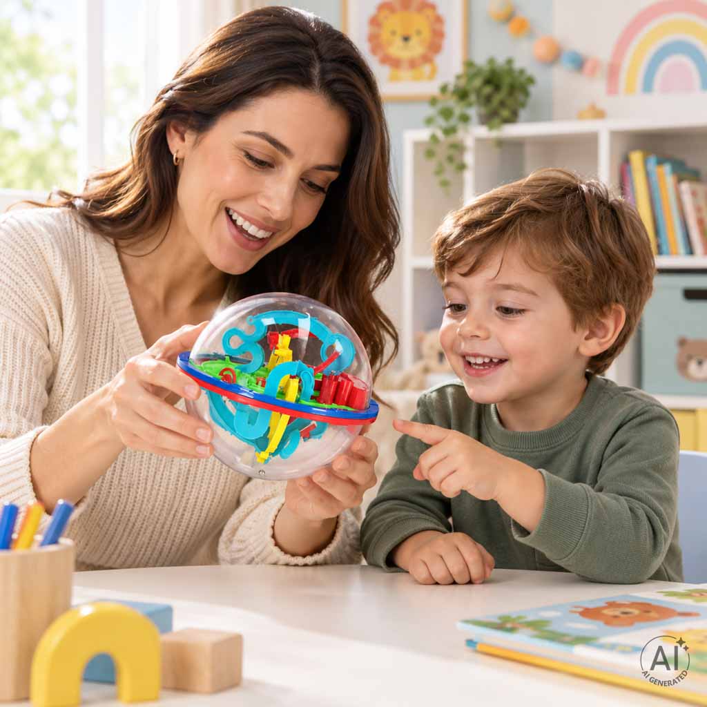 3D labirint s kuglicom – arkadna igra koja sadrži stazu za kuglicu sa 100 razina