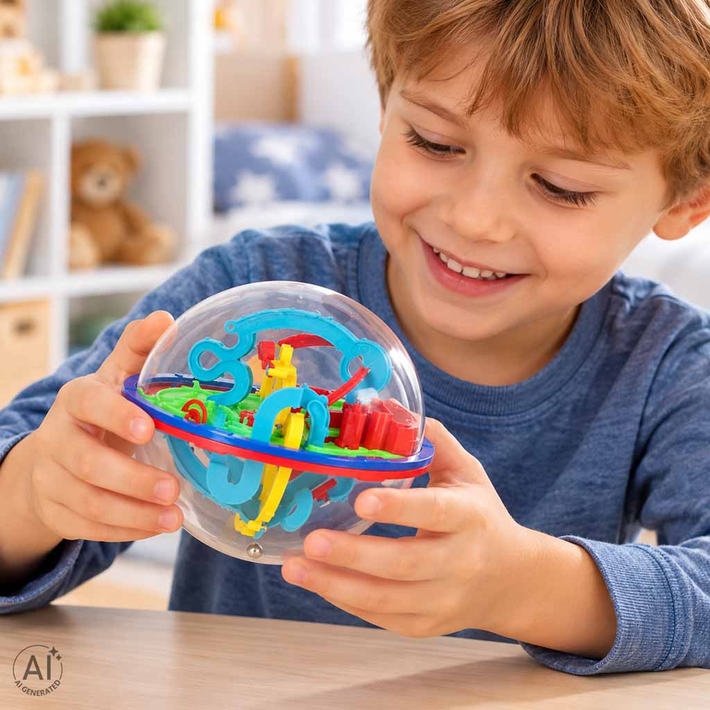 3D labirint s kuglicom – arkadna igra koja sadrži stazu za kuglicu sa 100 razina