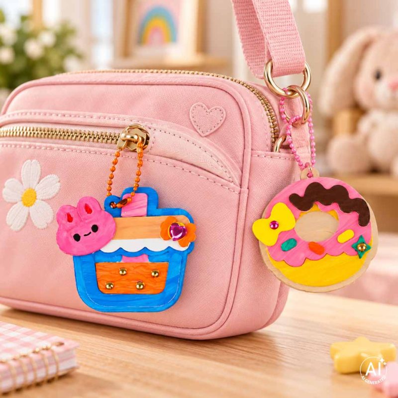 3D-Keychain-Making-Kit-4-Dessert-Themed-Charms-193176 Komplet za izradu 3D privjesaka za ključeve – 4 privjeska s motivom deserta