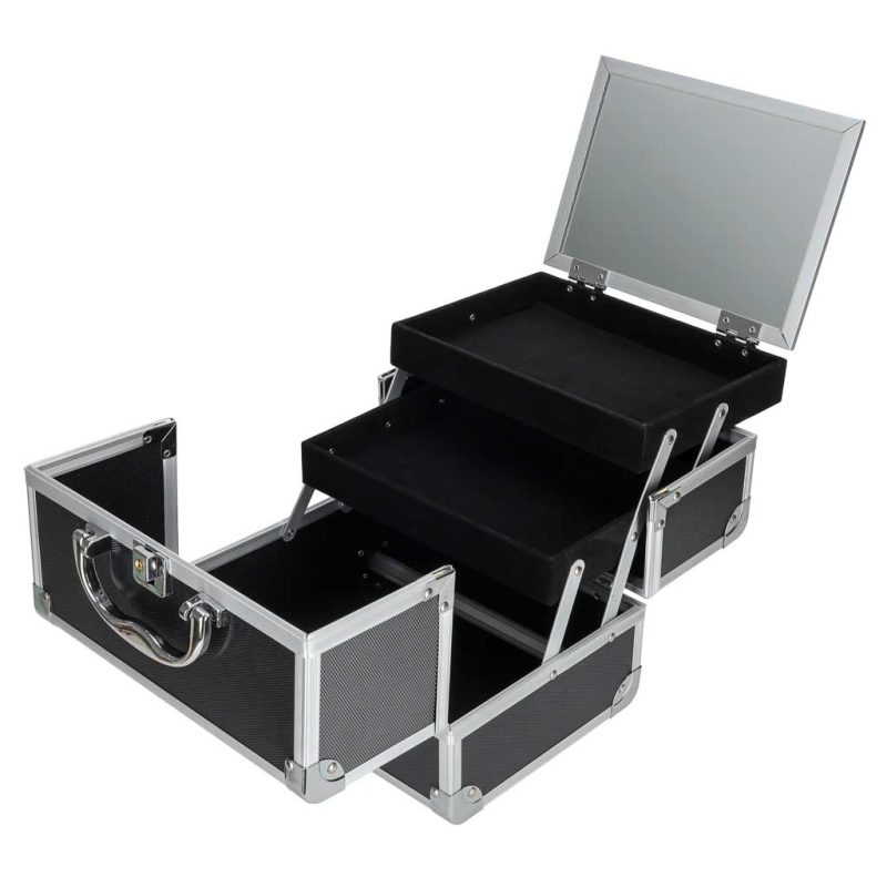 Black-cosmetic-organizer-with-mirror-193590 Crni kozmetički organizator s ogledalom