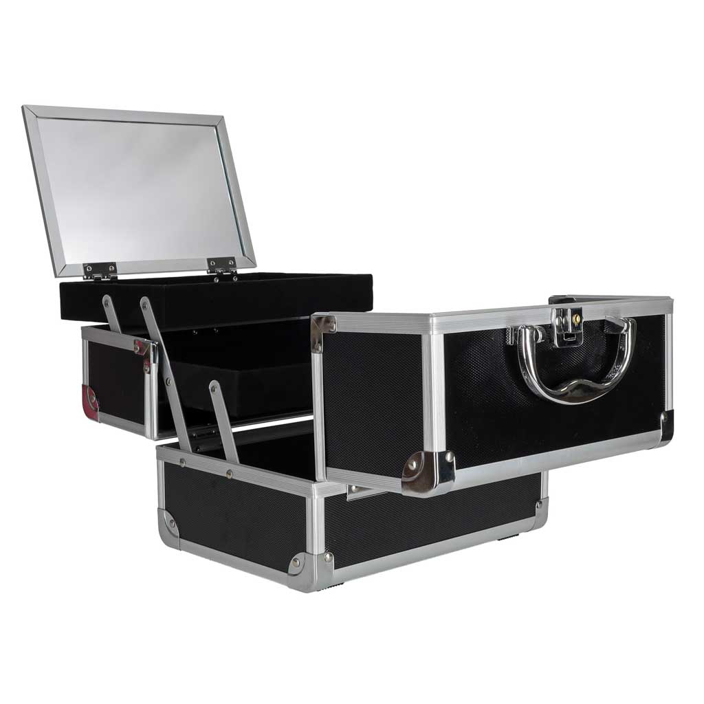 Black-cosmetic-organizer-with-mirror-193595 Crni kozmetički organizator s ogledalom