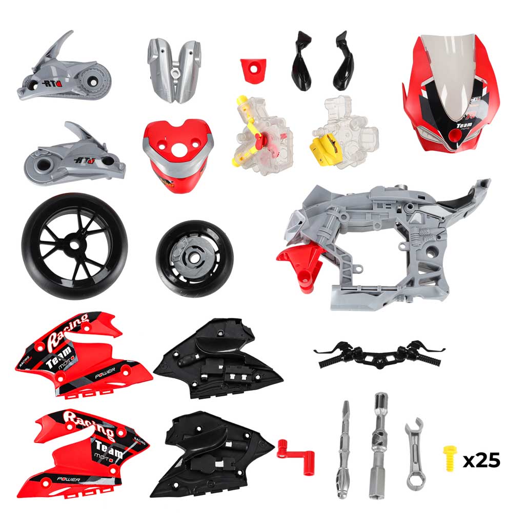 Interaktivni set za sastavljanje i rastavljanje motora motocikla