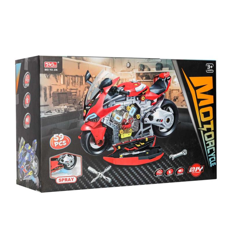 Interaktivni set za sastavljanje i rastavljanje motora motocikla