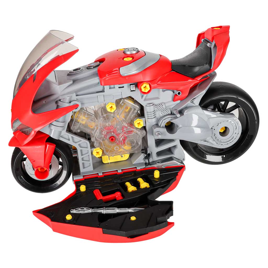 Interaktivni set za sastavljanje i rastavljanje motora motocikla