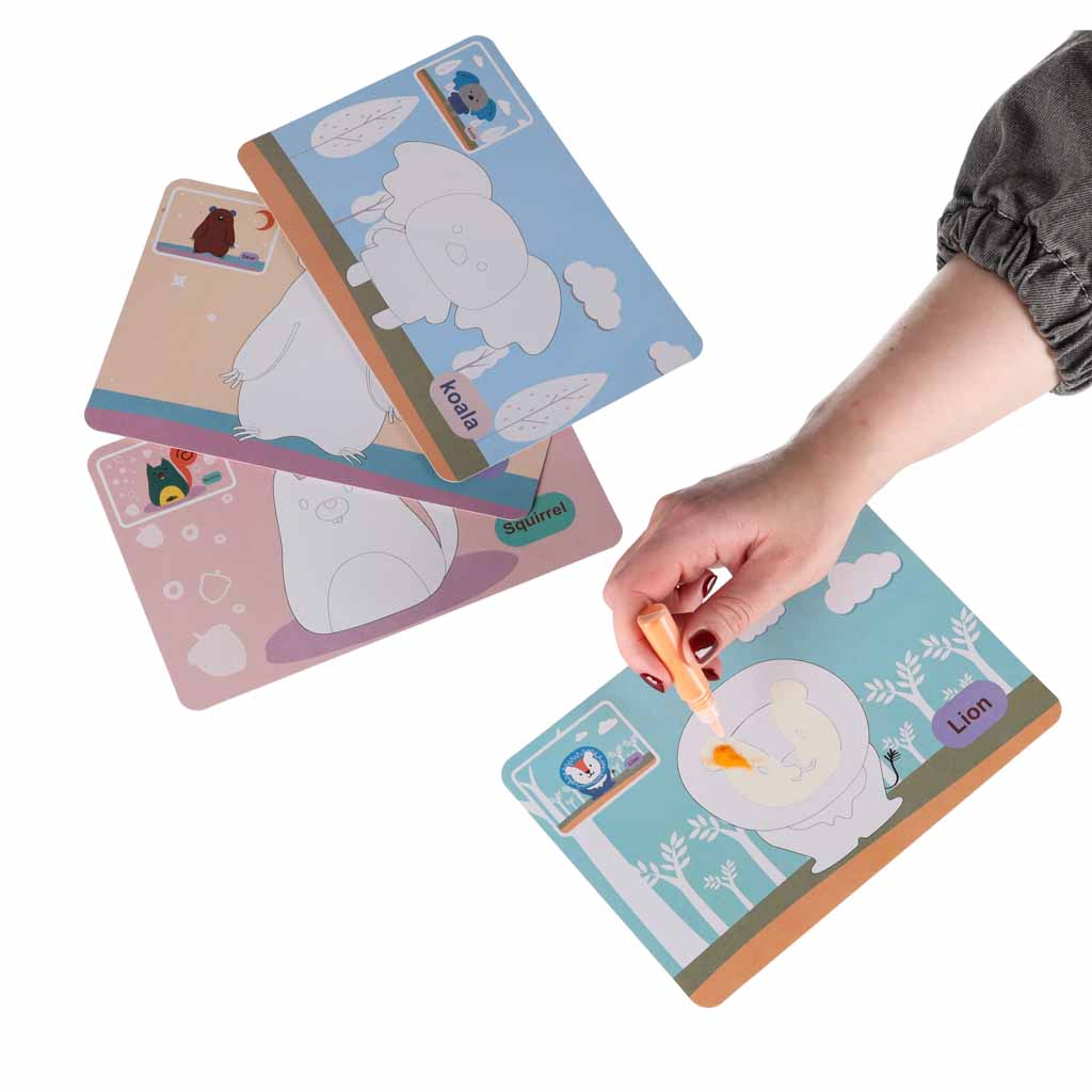 Set za slikanje pijeskom – 3D umjetnost od pijeska: Šumske životinje