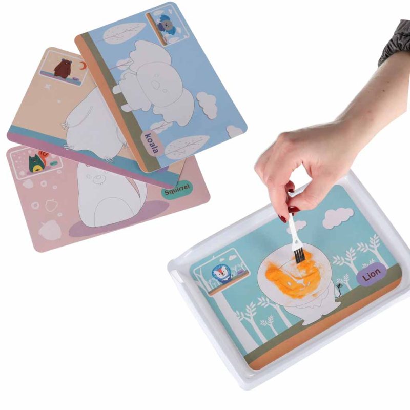 Set za slikanje pijeskom – 3D umjetnost od pijeska: Šumske životinje