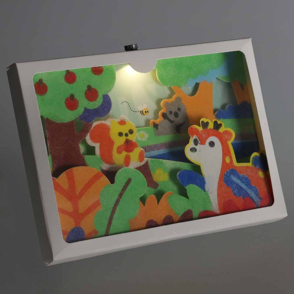 Set za slikanje pijeskom – 3D umjetnost od pijeska: Šumske životinje