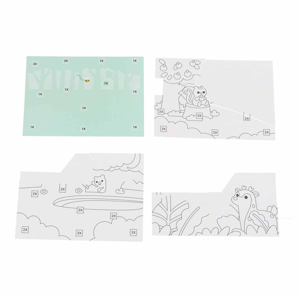 Set za slikanje pijeskom – 3D umjetnost od pijeska: Šumske životinje