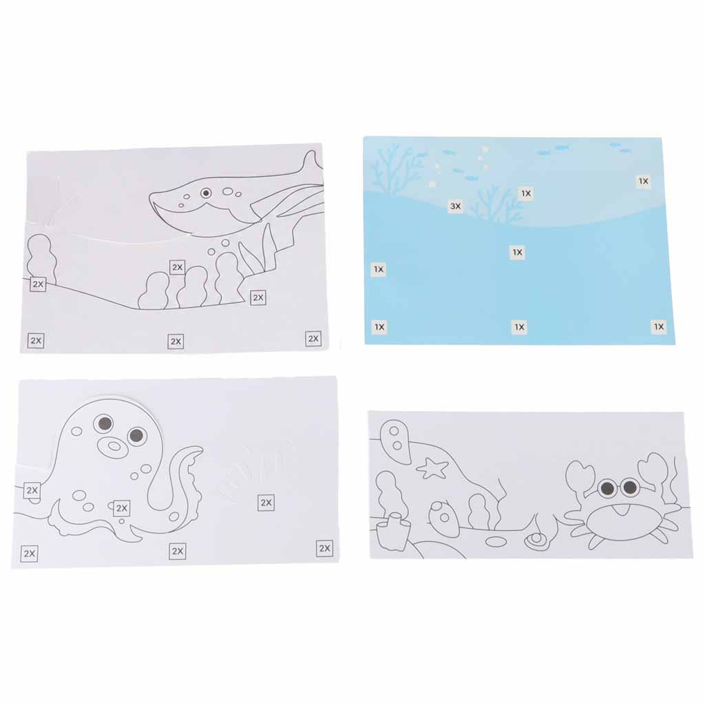 Sand-Painting-Kit-3D-Sand-Art-Marine-Animals-Set-193163 Set za slikanje pijeskom – 3D umjetnost od pijeska: morske životinje