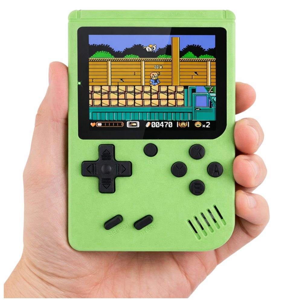 eng_pl_Electronic-Game-Retro-Console-108-in-1-LCD-Screen-Green-30518_3 Retro elektronička igraća konzola 108 u 1, LCD zaslon, zelena