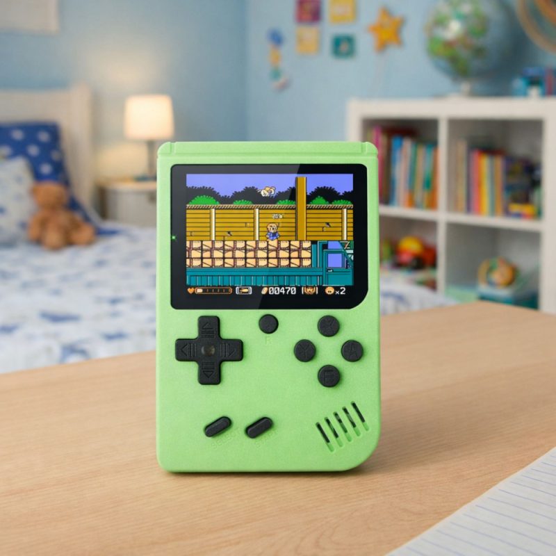 eng_pl_Electronic-Game-Retro-Console-108-in-1-LCD-Screen-Green-30518_4 Retro elektronička igraća konzola 108 u 1, LCD zaslon, zelena