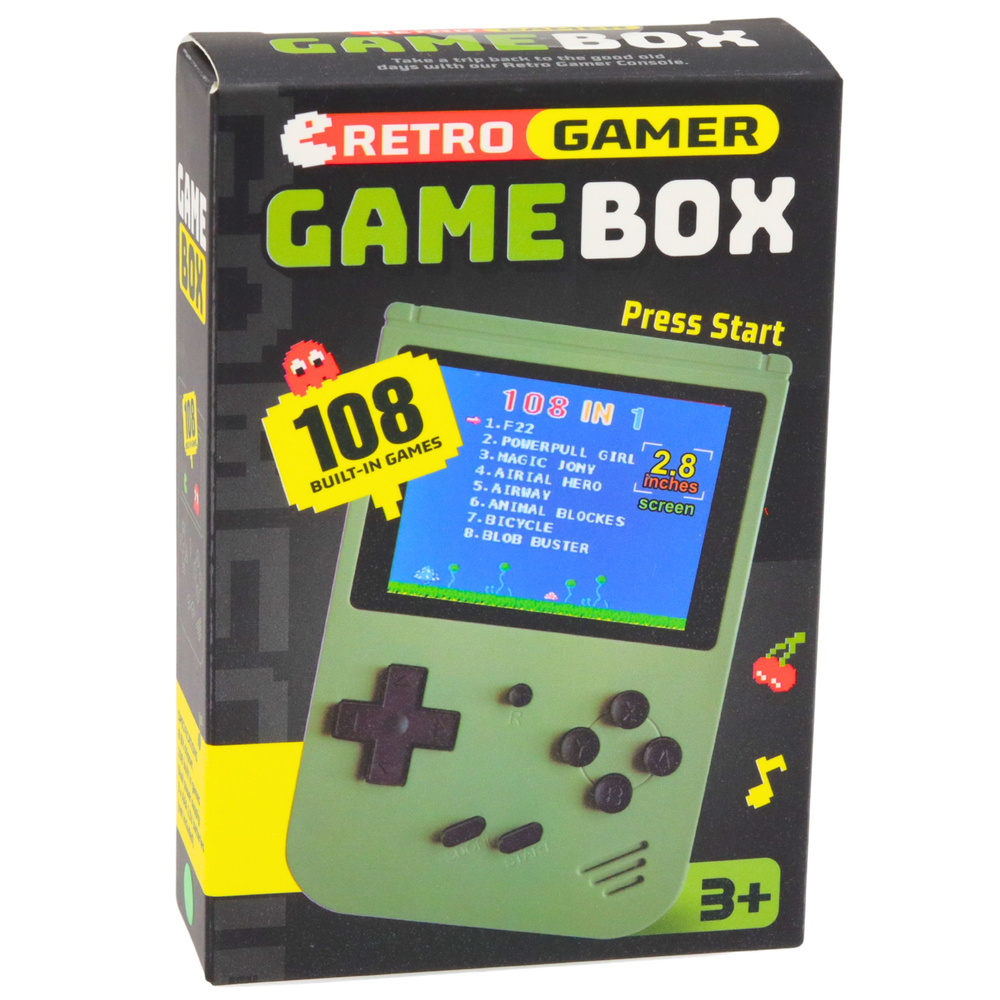 eng_pl_Electronic-Game-Retro-Console-108-in-1-LCD-Screen-Green-30518_5 Retro elektronička igraća konzola 108 u 1, LCD zaslon, zelena